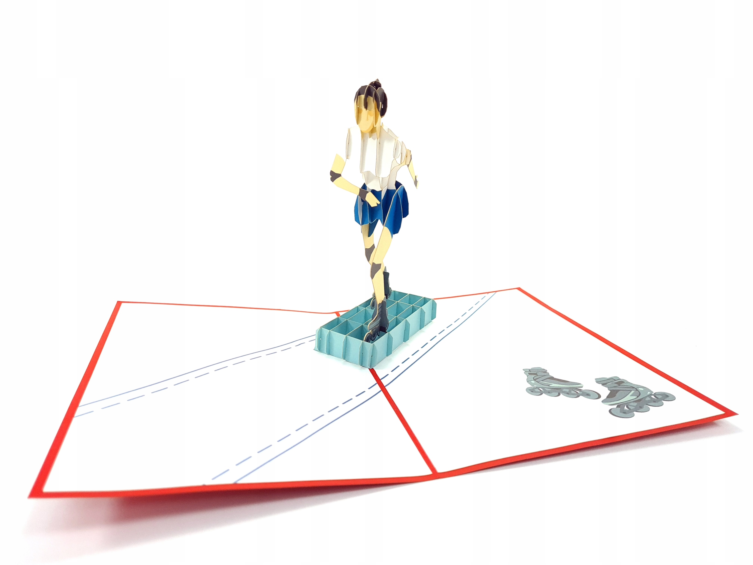 Rolki Rolkarze Skating Kartka 3D Sport Zdrowie WOW Marka GrandGift