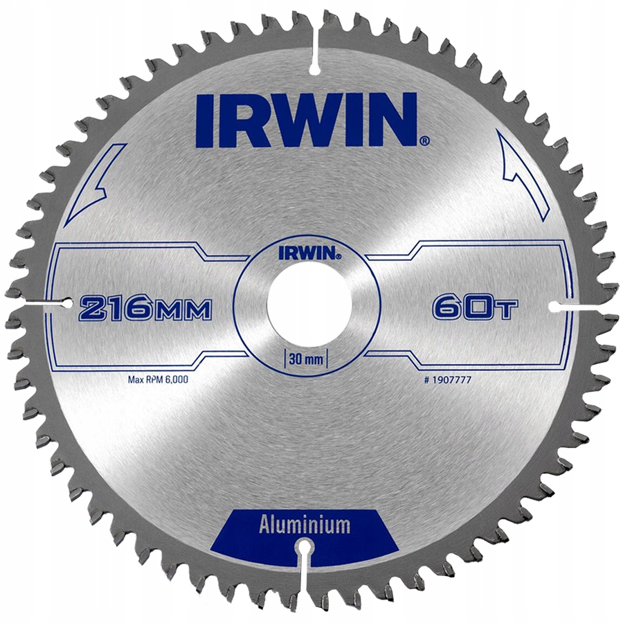

Irwin Tarcza piła do metalu aluminium 216x30mm 60z