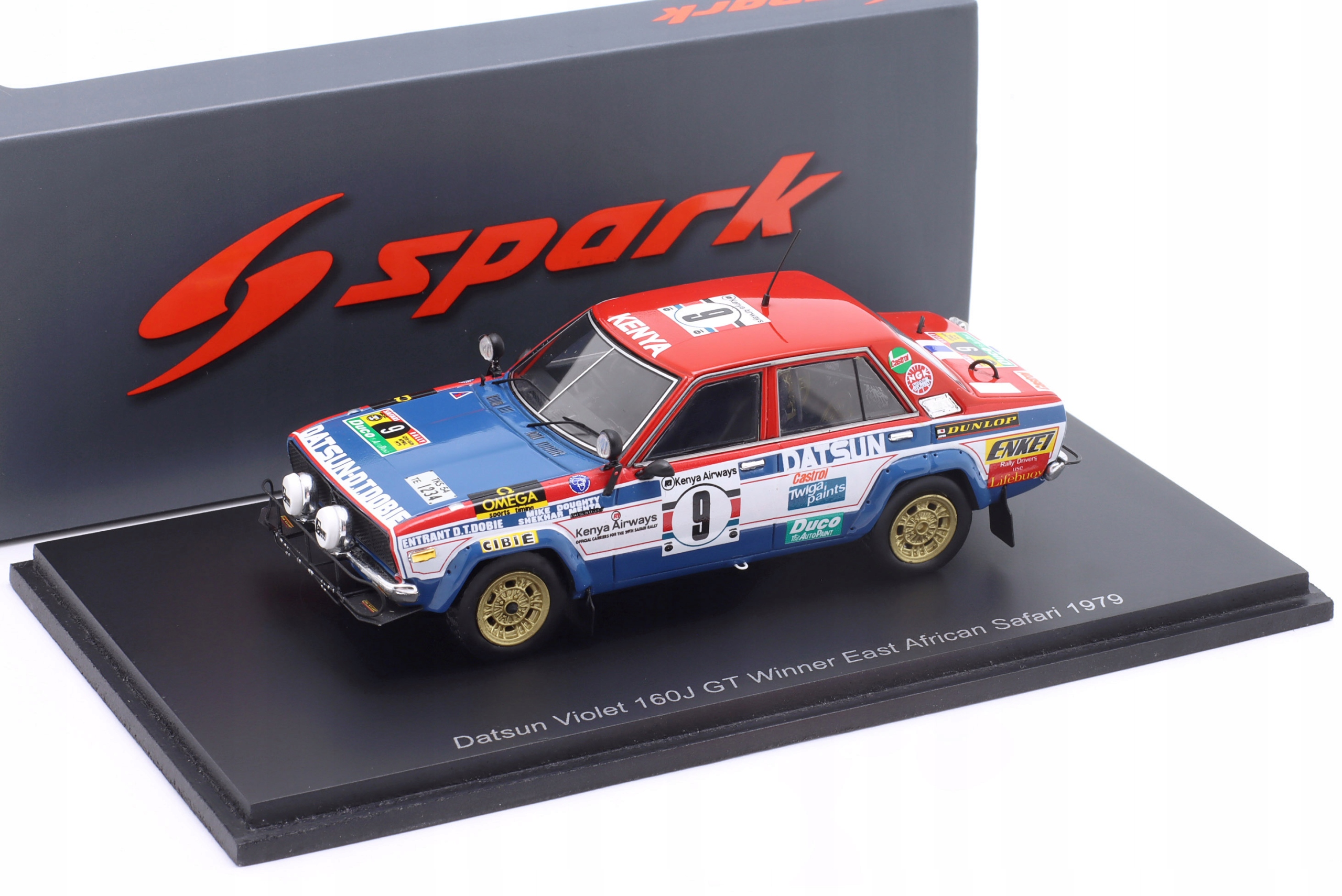 Spark Datsun 160J #9 S.Mehta Winner Safari'79 1:43