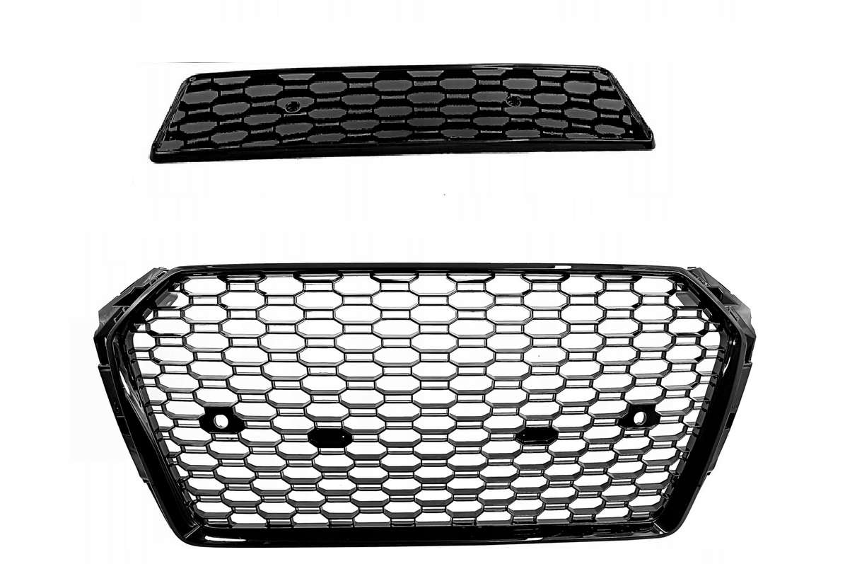 AUDI A4 B9 15- ATRAPA GRILL CZARNY POŁYSK TUNING PLASTER MIODU