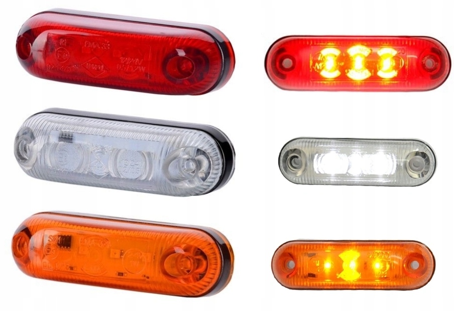 LAMPA OBRYSOWA LED DIODA OWALNA OBRYSÓWKA BIAŁA EAN (GTIN) 5903116343700