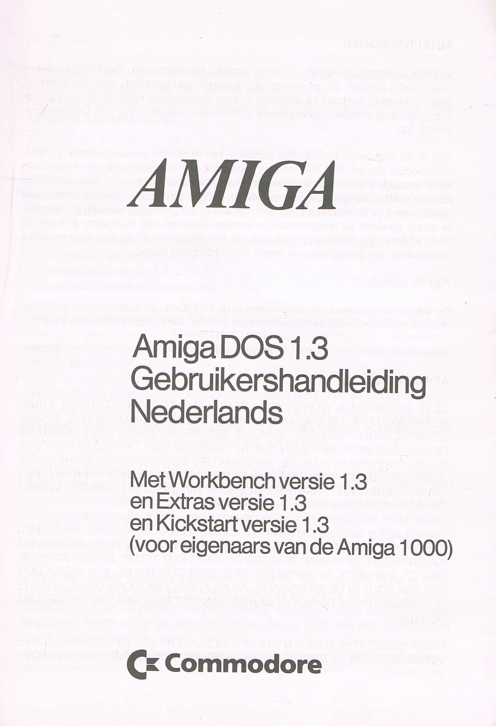 AMIGA DOS 1.3 Gatunek Systemy operacyjne