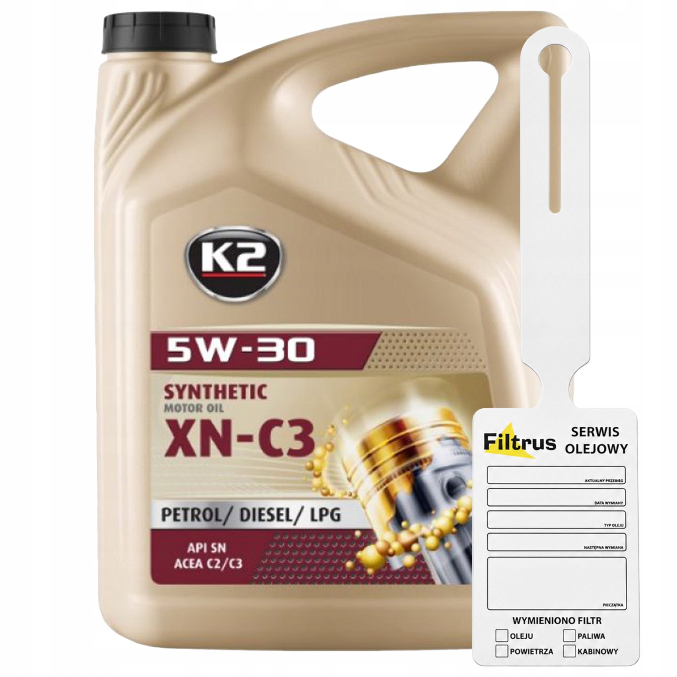 Olej 5w30 Dexos 2 5L LL-04 Mb 229.31 Vw 505.01 505.00 K2 XN-C3 zawieszka