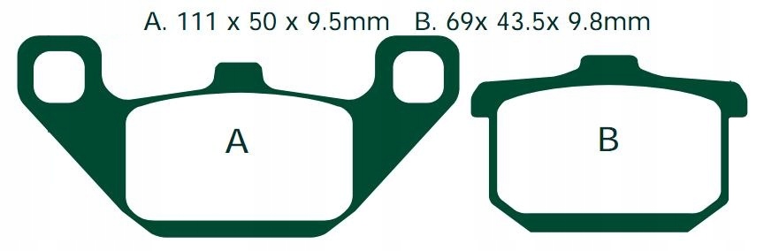 KLOCKI HAMULCOWE KAWASAKI VN 800 CLASSIC TOURER