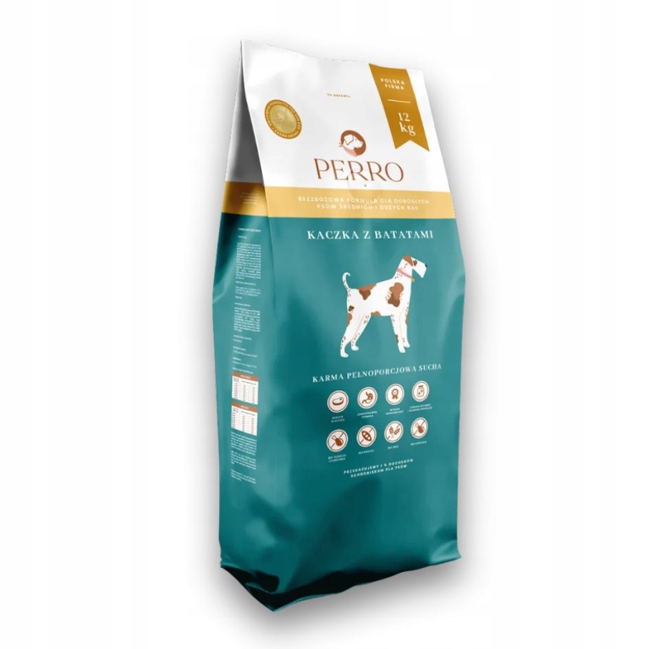 Levně Krmivo Pro Psa Perro Kachna s Batáty M/L 12 kg