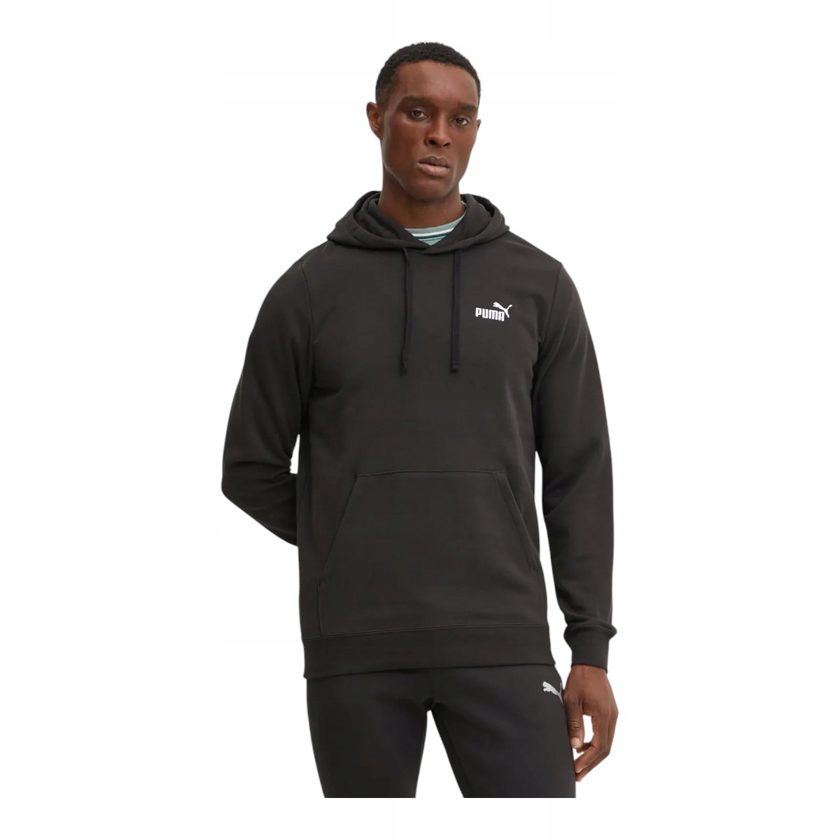 Puma Pánská Mikina S Kapucí Ess Small No. 1 Logo Hoodie Tr Černá vel. M