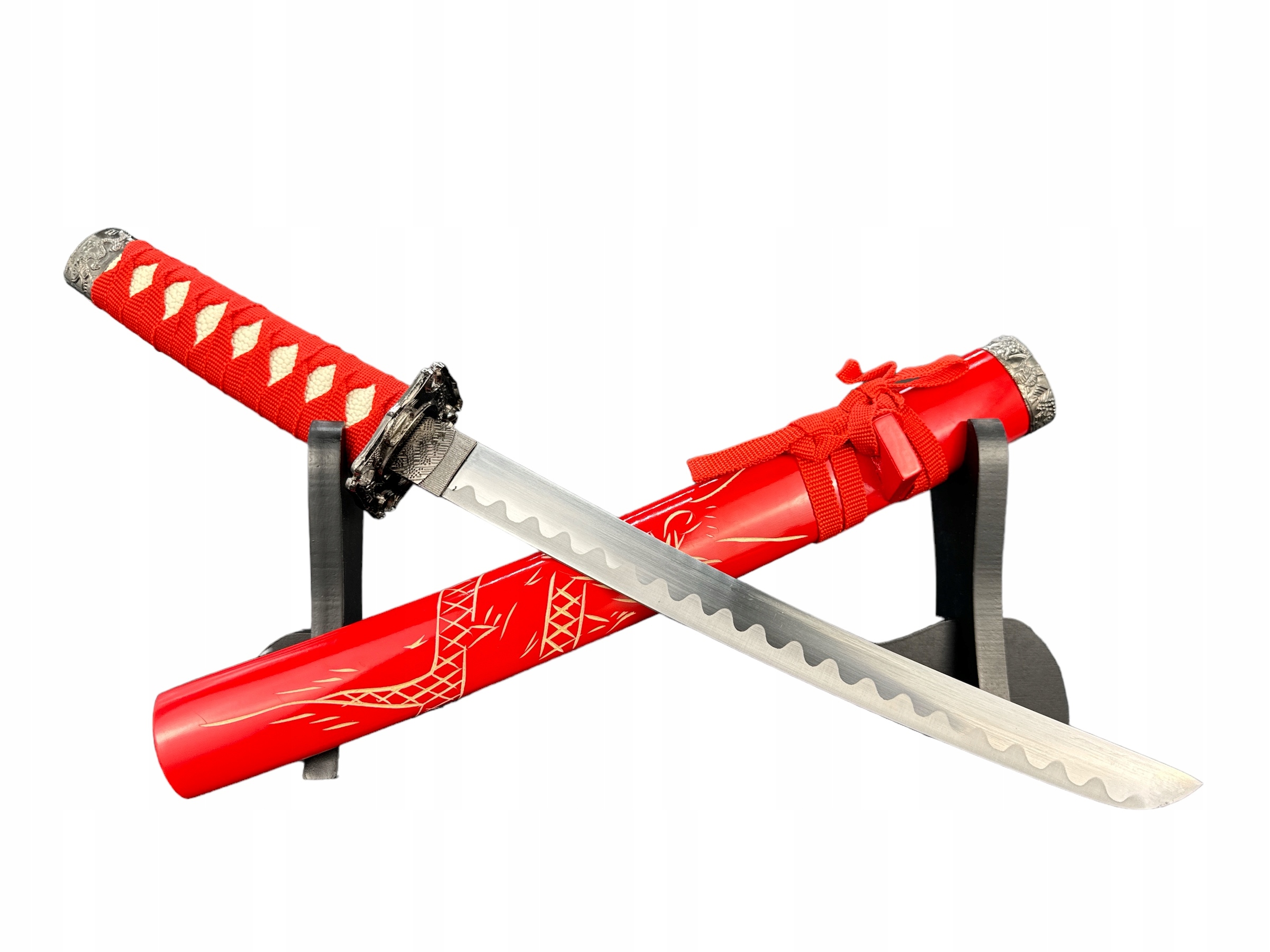 Japonská Tanto ocelová dýka s pouzdrem Stojan na nože na dopisy HK1109S