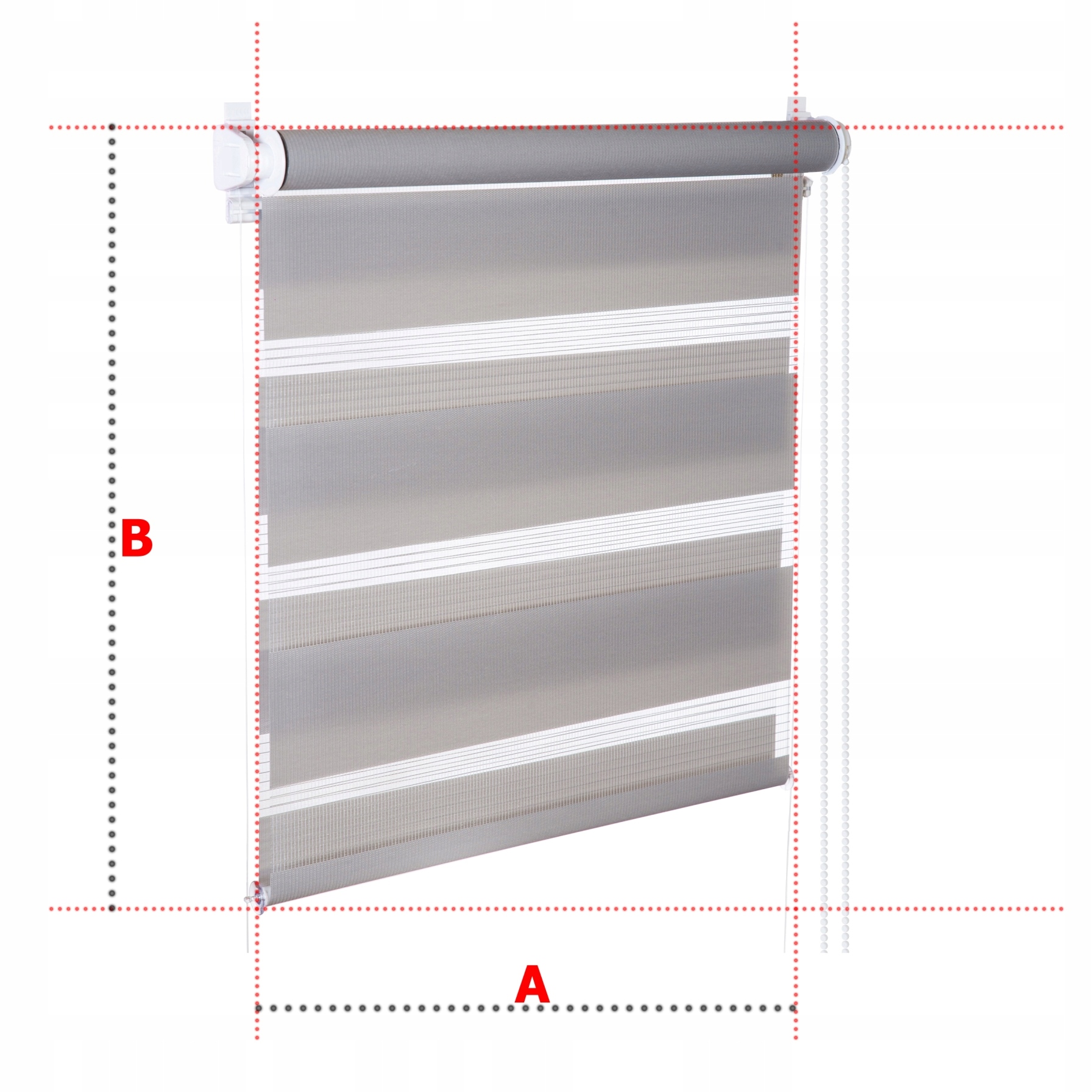 Roleta Dzień Noc z PROWADNICĄ 105x230 13 KOLORÓW Wzór klasyczny