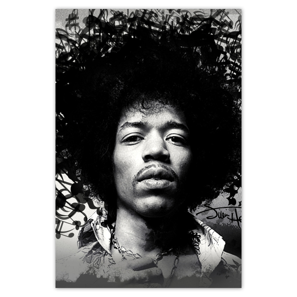

Plakaty 62x93 Jimmy Hendrix z nutami