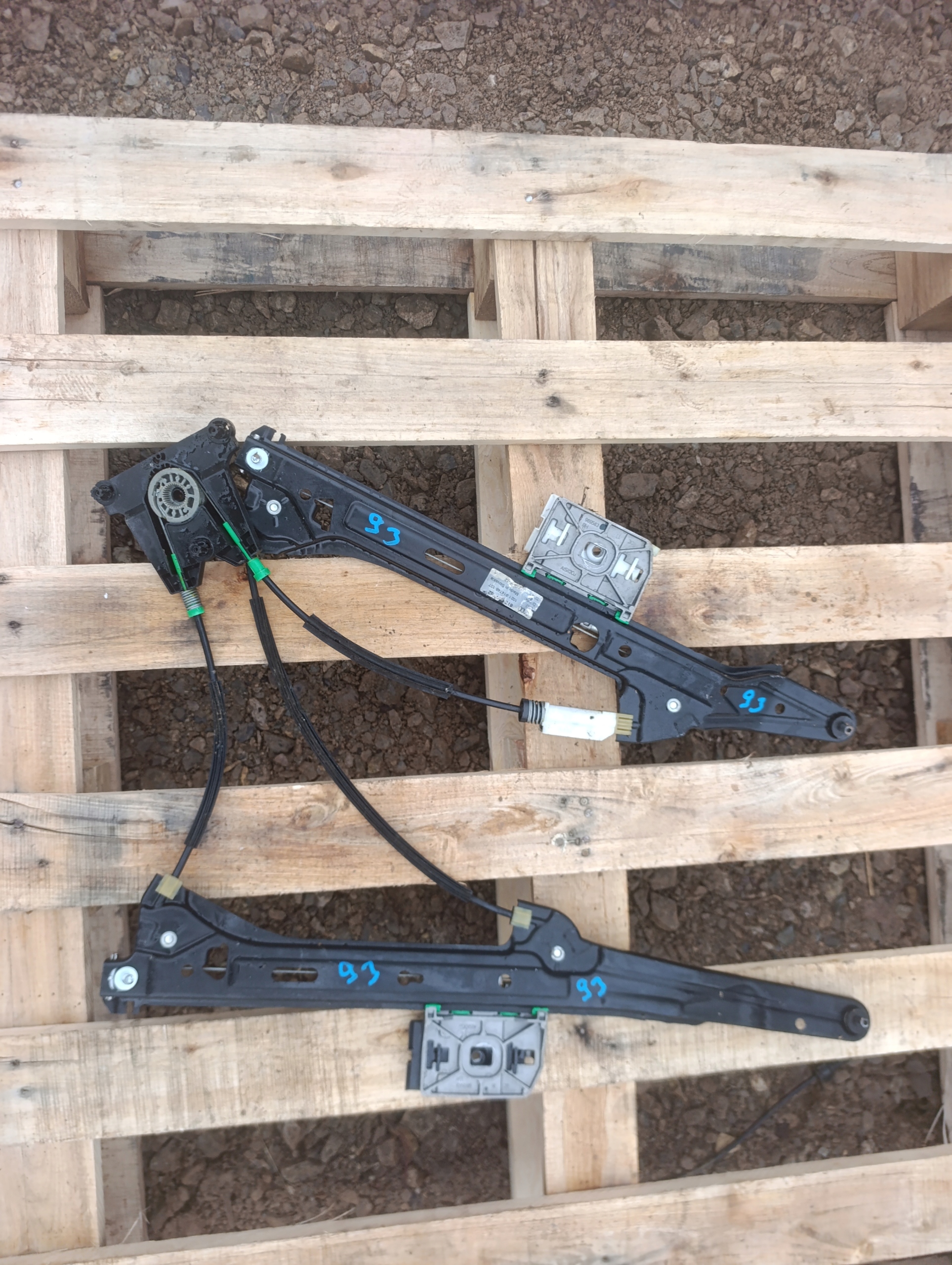 window regulator door left rear part left rear Audi A5 8T 989582