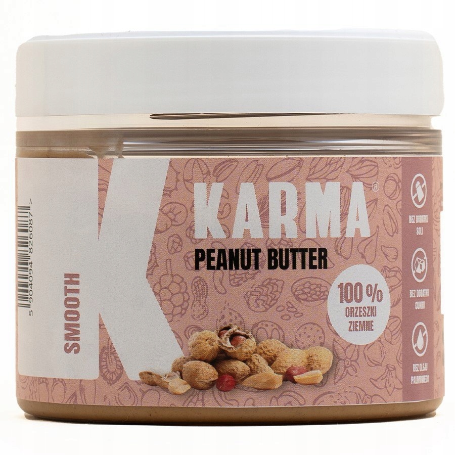 Levně 3x Karma Pasta z arašídů Smooth Karma, 250 g