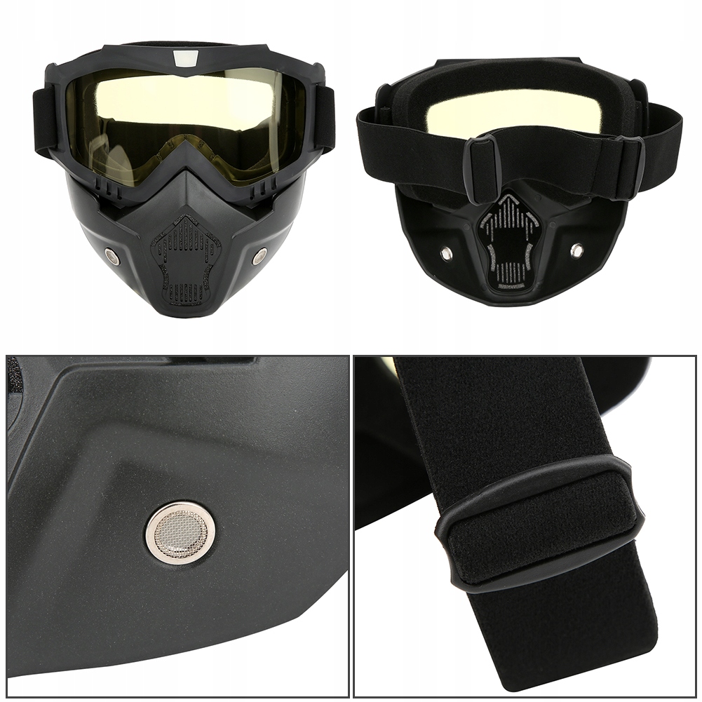 MASKA WOJSKOWA MASKA PRZECIWMGIELNA ŻÓŁTY Stan opakowania oryginalne