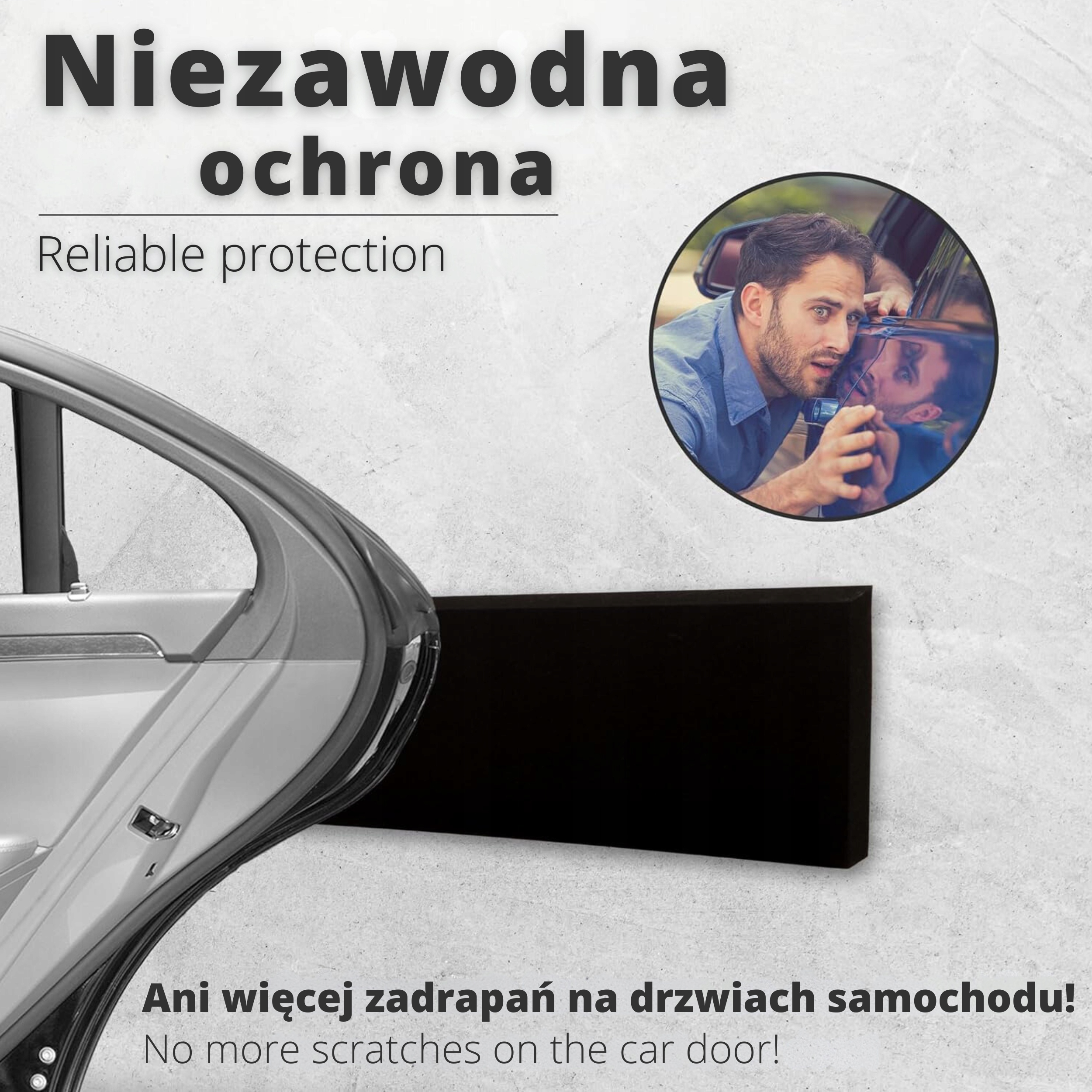 PIANKA OCHRONNA ODBOJNIK OCHRONA DRZWI SAMOCHODU NA ŚCIANĘ GARAŻU ZESTAW 4X EAN (GTIN) 5906546310038