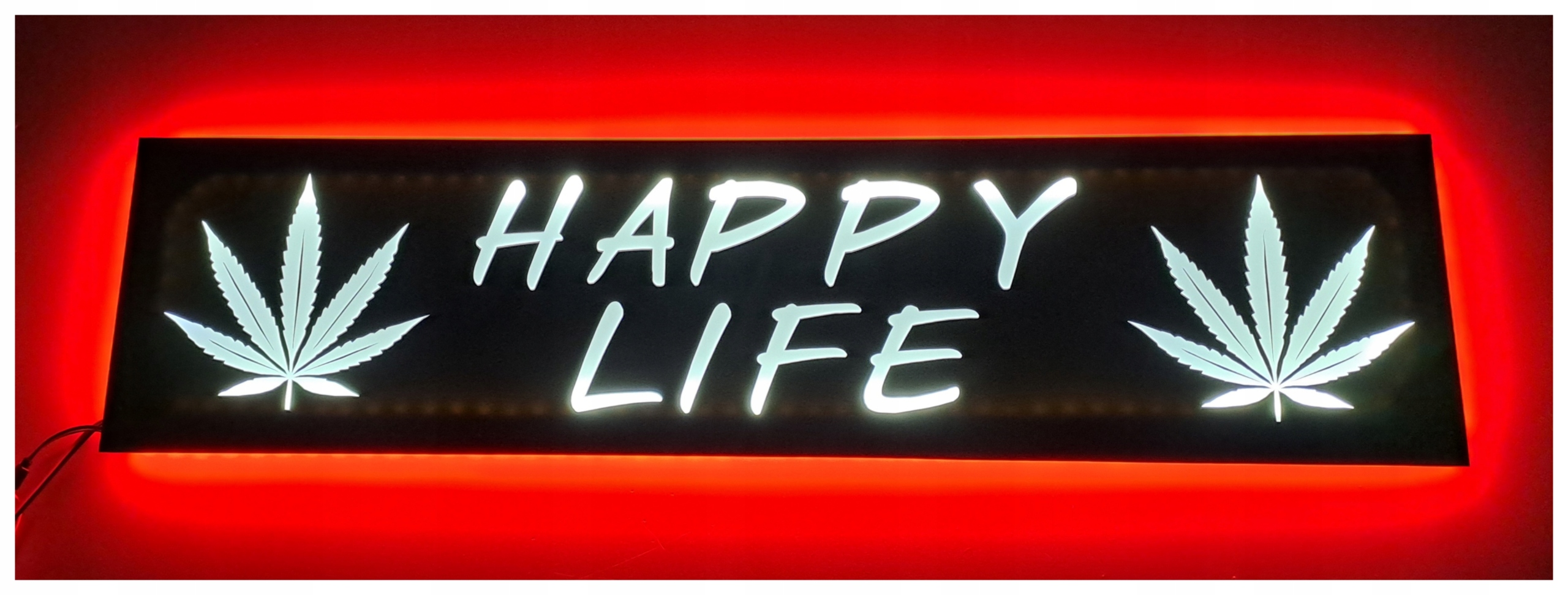 Led tabuľa Happy life 1 nad posteľou man daf scania s podsvietením kabíny Tir