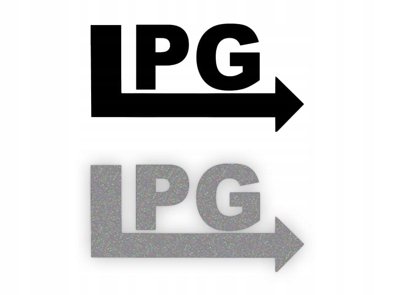 LPG - Naklejka na samochód na auto ODBLASKOWA