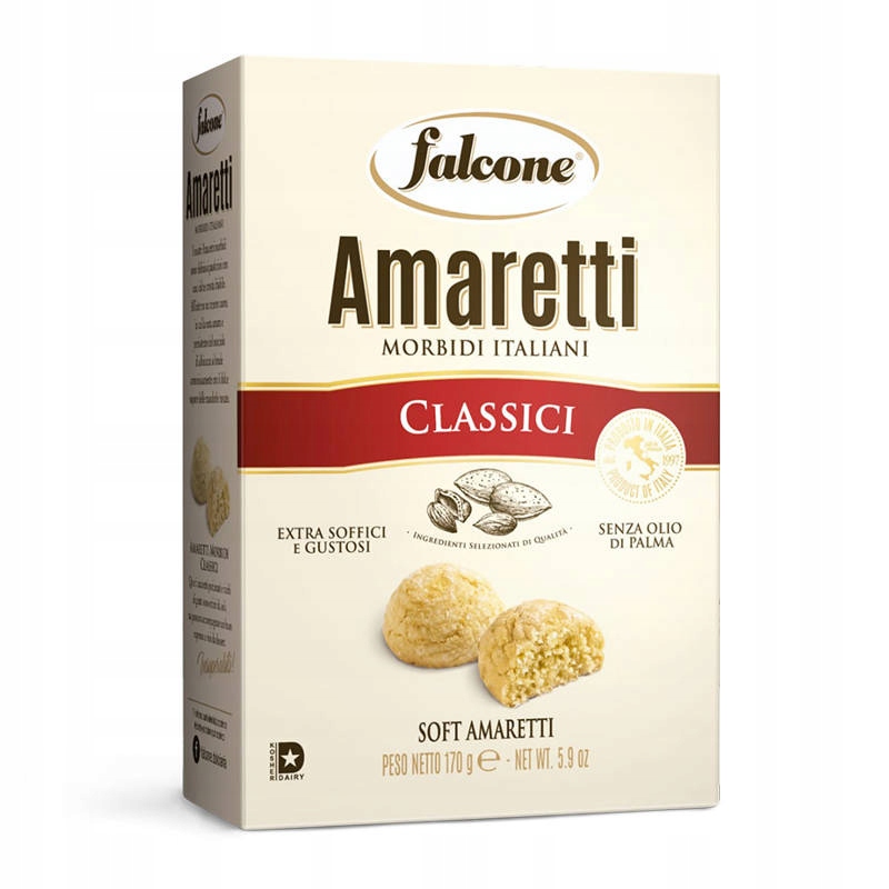 Levně 4x Sušenky Amaretti Classici 170 g Falcone