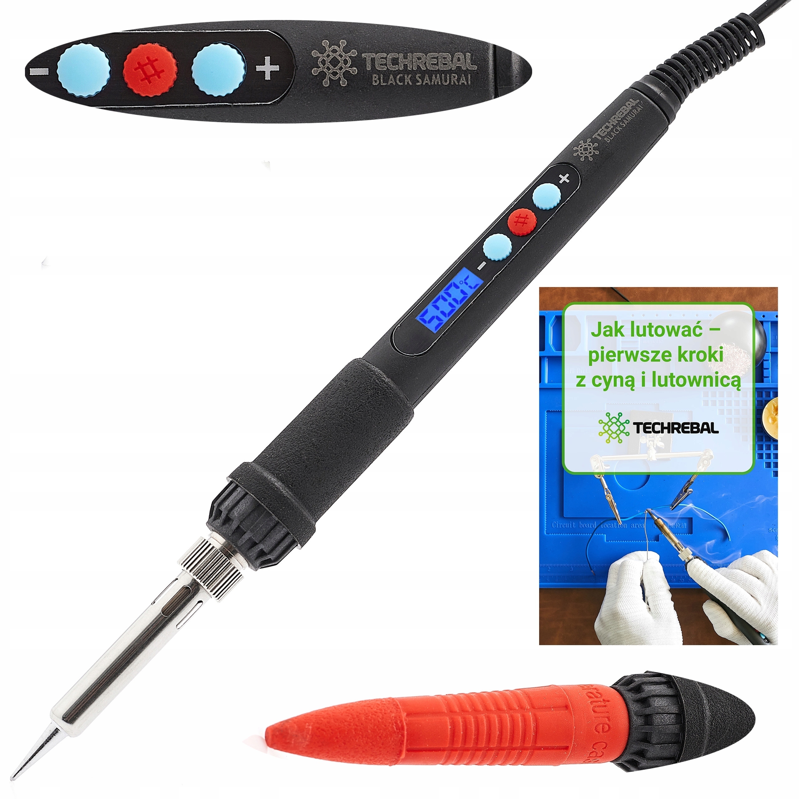 

Precyzyjna Lutownica Kolbowa 60W Z Wyśw. 180-500°C