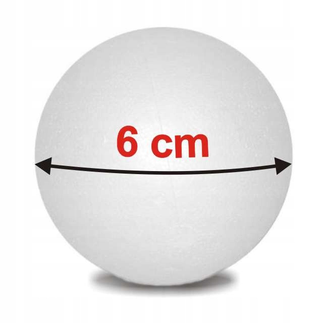 polystyrenová Koule koule ze stropu 6 cm 10 ks