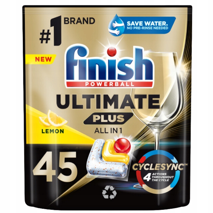 

Finish Ultimate Plus Kapsułki do Zmywarki 45 Lemon