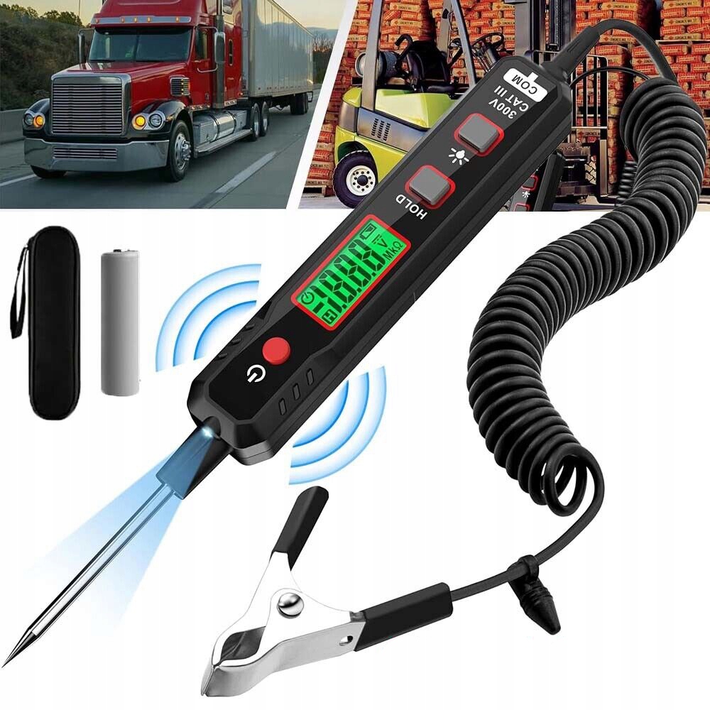 Miernik cyfrowy tester obwodów napięcia samochodowego 0.8-100V próbnik