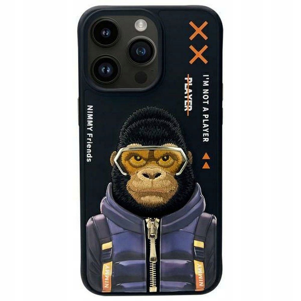 Nimmy Futerał Cool&cute 2.0 Monkey Do Iphone 15 Pro Max Czarny