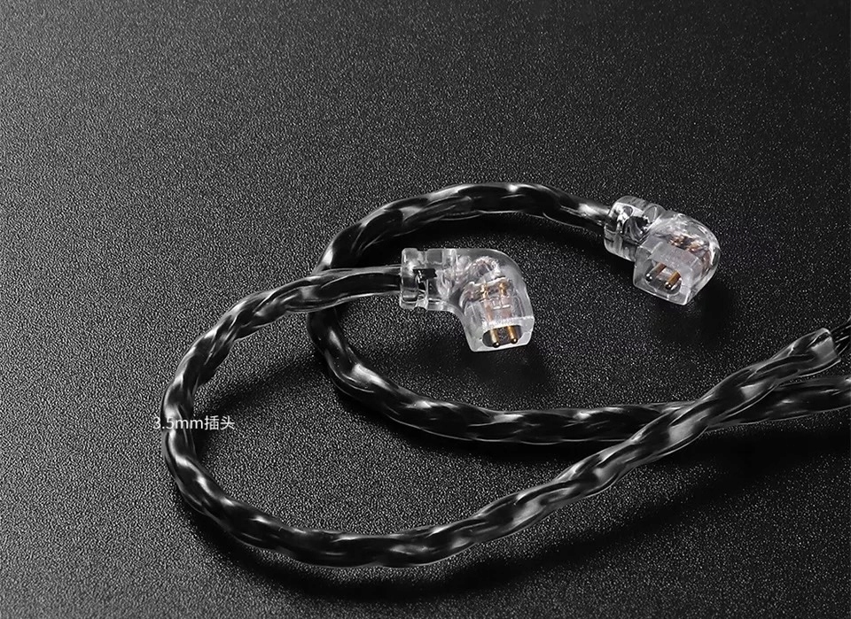 Kabel C-pin 3,5mm 16 żył OCC Silver KZ ZS10 ZSN Marka TRN