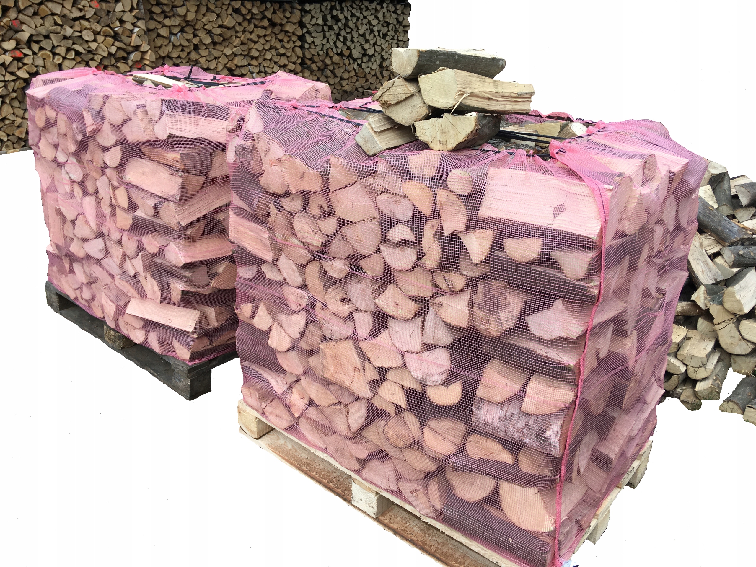 Drewno Kominkowe LIŚCIASTE Drewno opałowe SUCHE brzoza buk klon PALETA 2M Marka inna