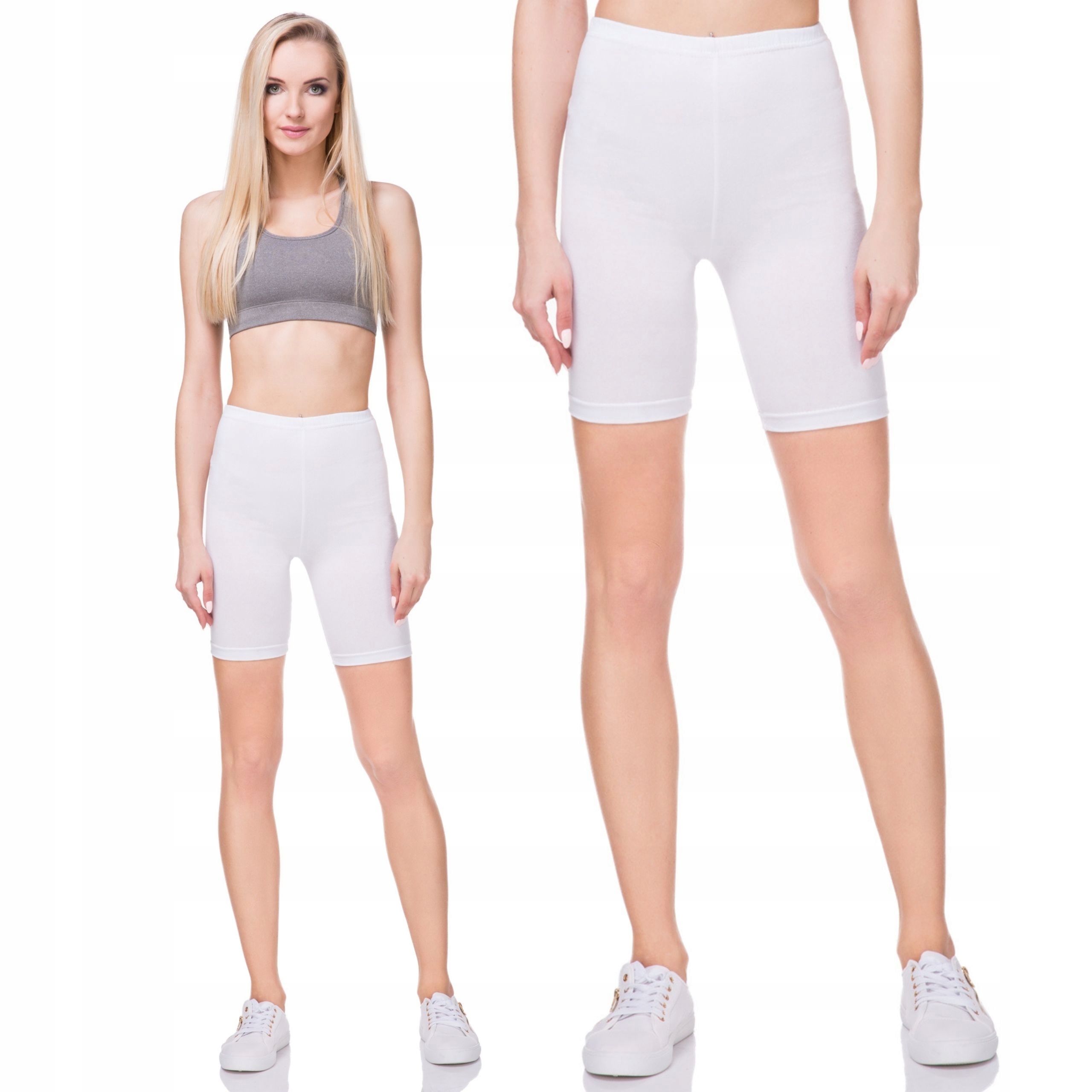 

Legginsy 1/2 Kolarki Damskie Krótkie Getry Lk- XL
