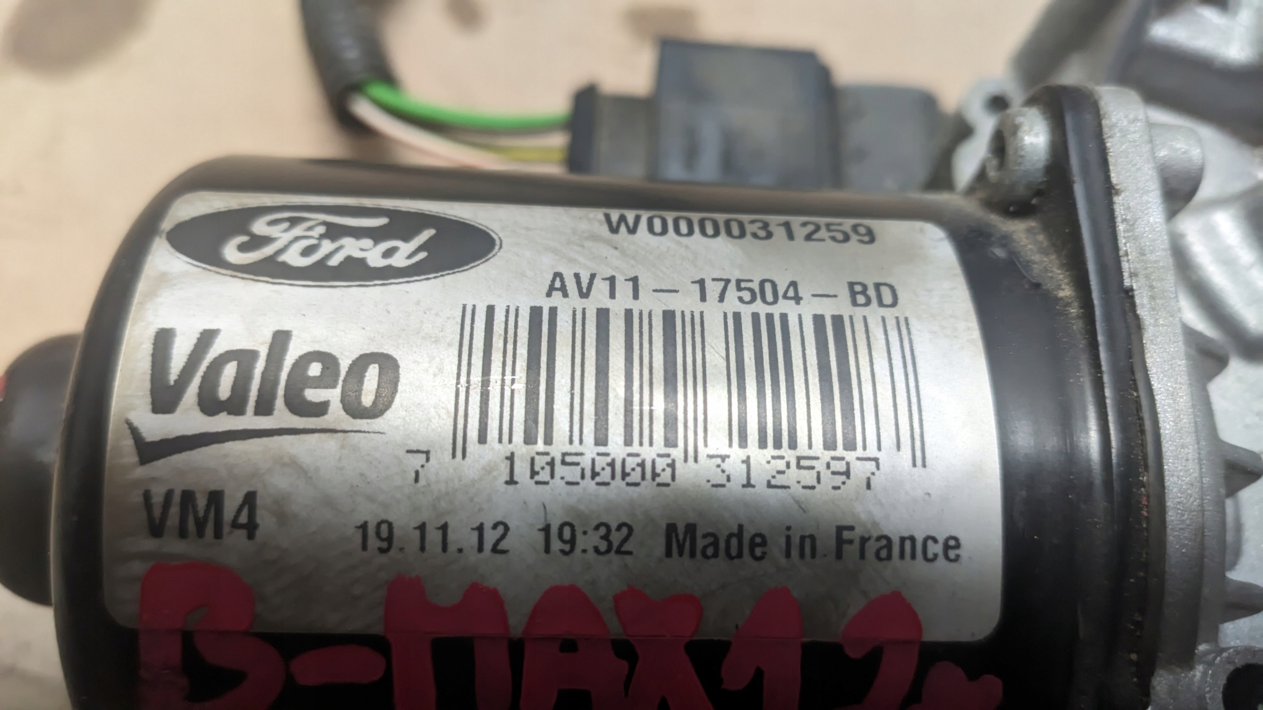 FORD B-MAX 12R 1.0 EB Motor Wischer AV11-17504-BD