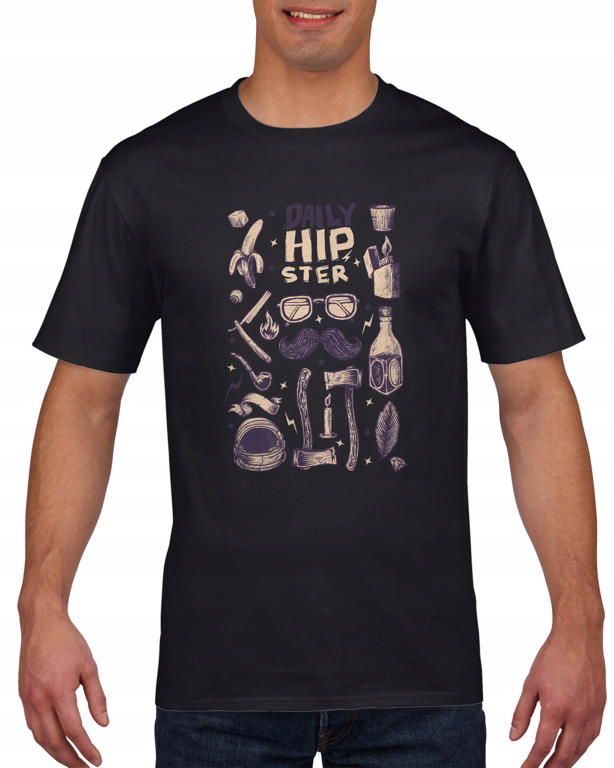 

Koszulka męska Hipster c M