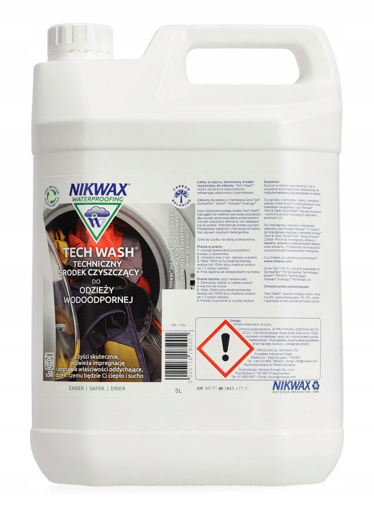 Čisticí prostředek Nikwax Tech Wash 5L