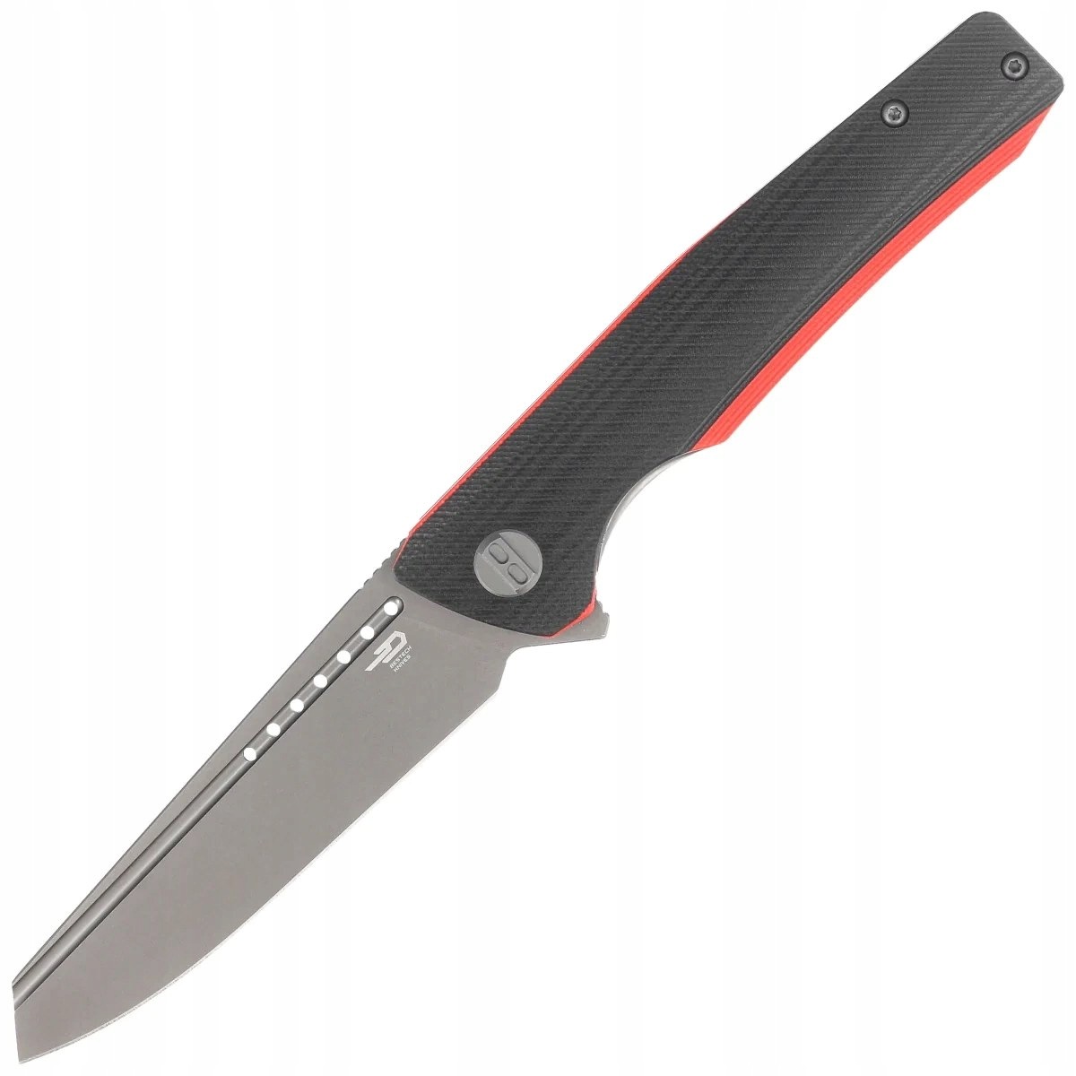 Nóż składany Bestech Slyther Black/Red G10, Grey Titanized (BG51C)