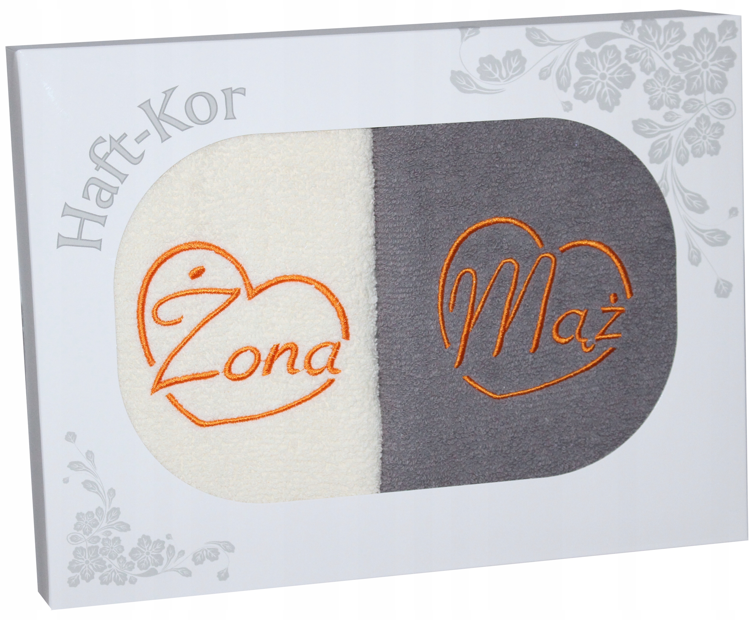 

Ślubny Zestaw Dwóch Ręczników Żona Mąż