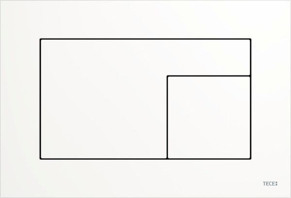 Tece Splachovacie Tlačidlo Tecevelvet, Biele