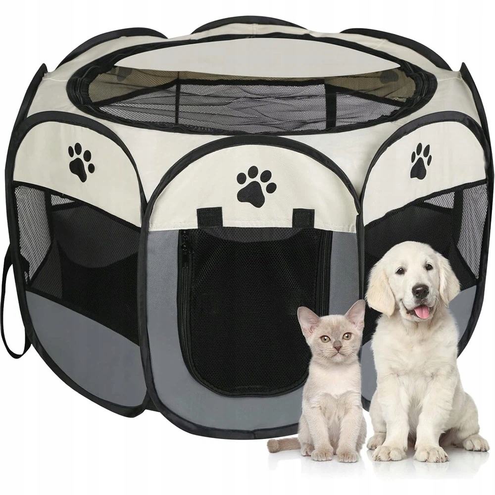 Levně Skládací Kotec Pro Zvířata Psa Kočku Králíka, Lehká Voděodolná Tkanina