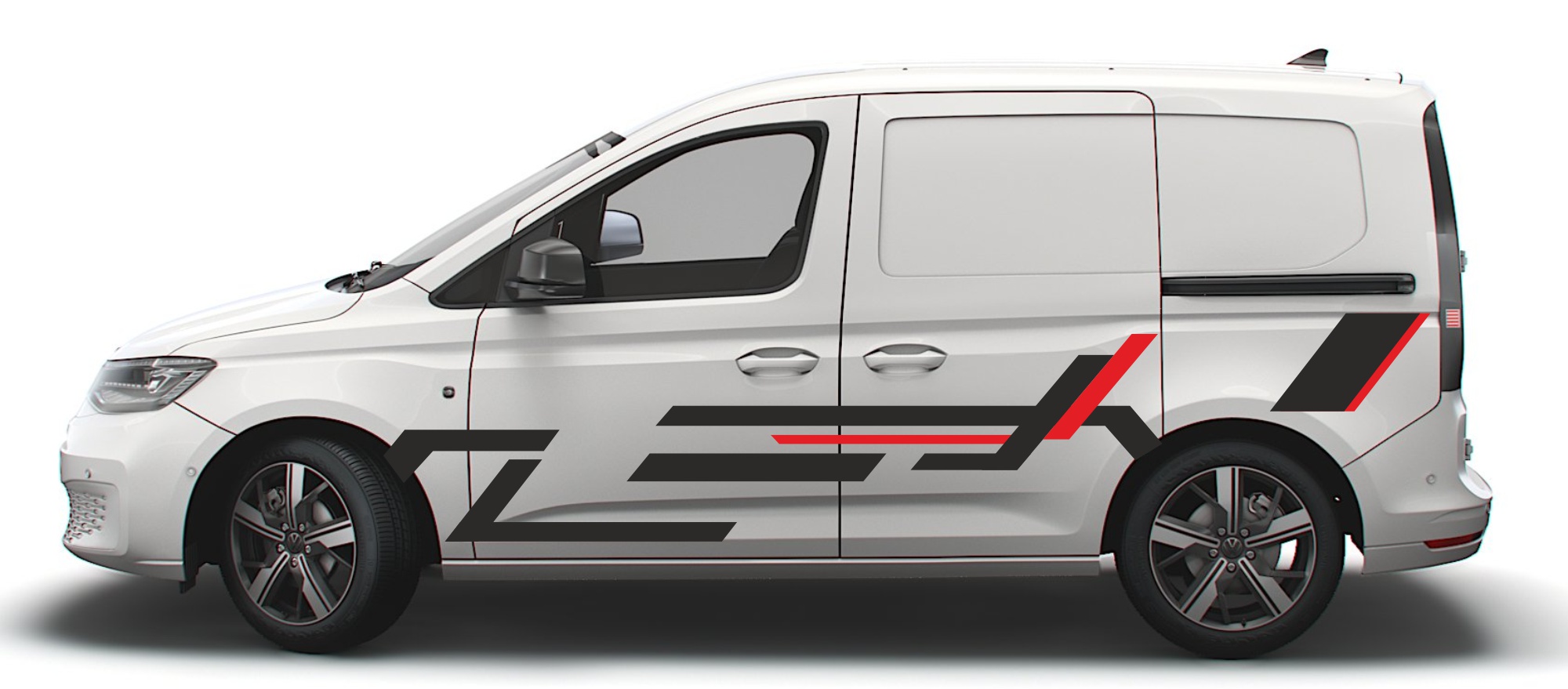 Samolepky na Vw Caddy sport edition 01 sada boční maska zadní