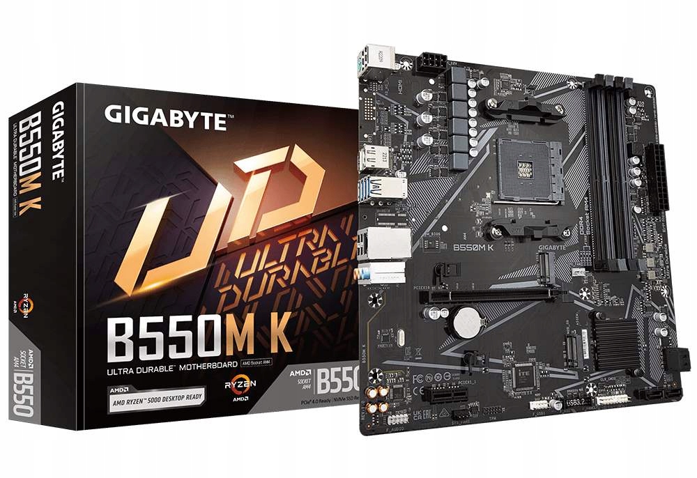 Gigabyte Mb Sc AM4 B550M K, Amd B550, 4xDDR4, 1xDP, 1xHDMI, mATX…