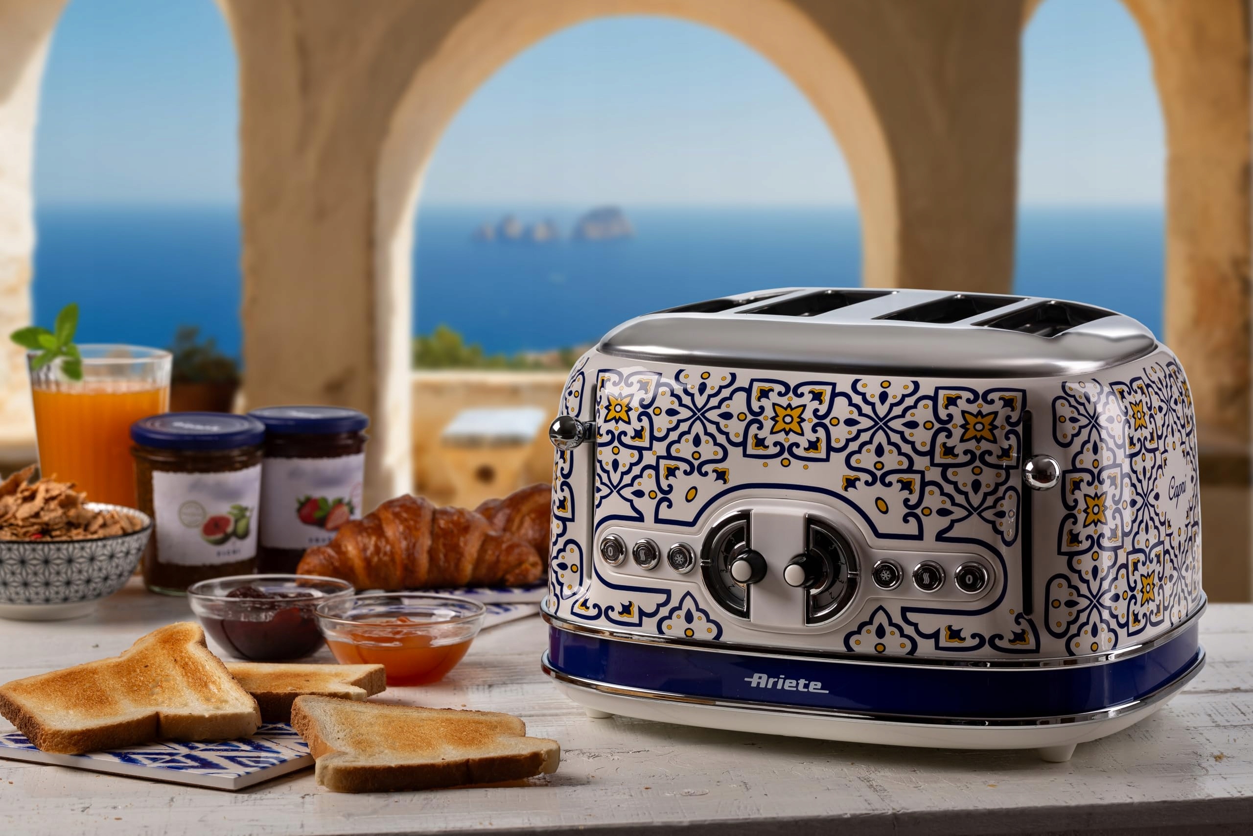 ARIETE Toster 156 Capri Cztery Szczeliny 6 Poziomów Opiekania 1630W — miniatura 3