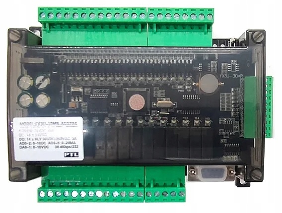 Plc Fx FX3U-30MR -6AD2DA-RS485 RS232 Reléové Výstupy