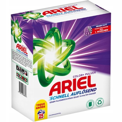 Levně Německý prášek Ariel na praní barev 3 kg 50 praní Ariel Color+ Pulver