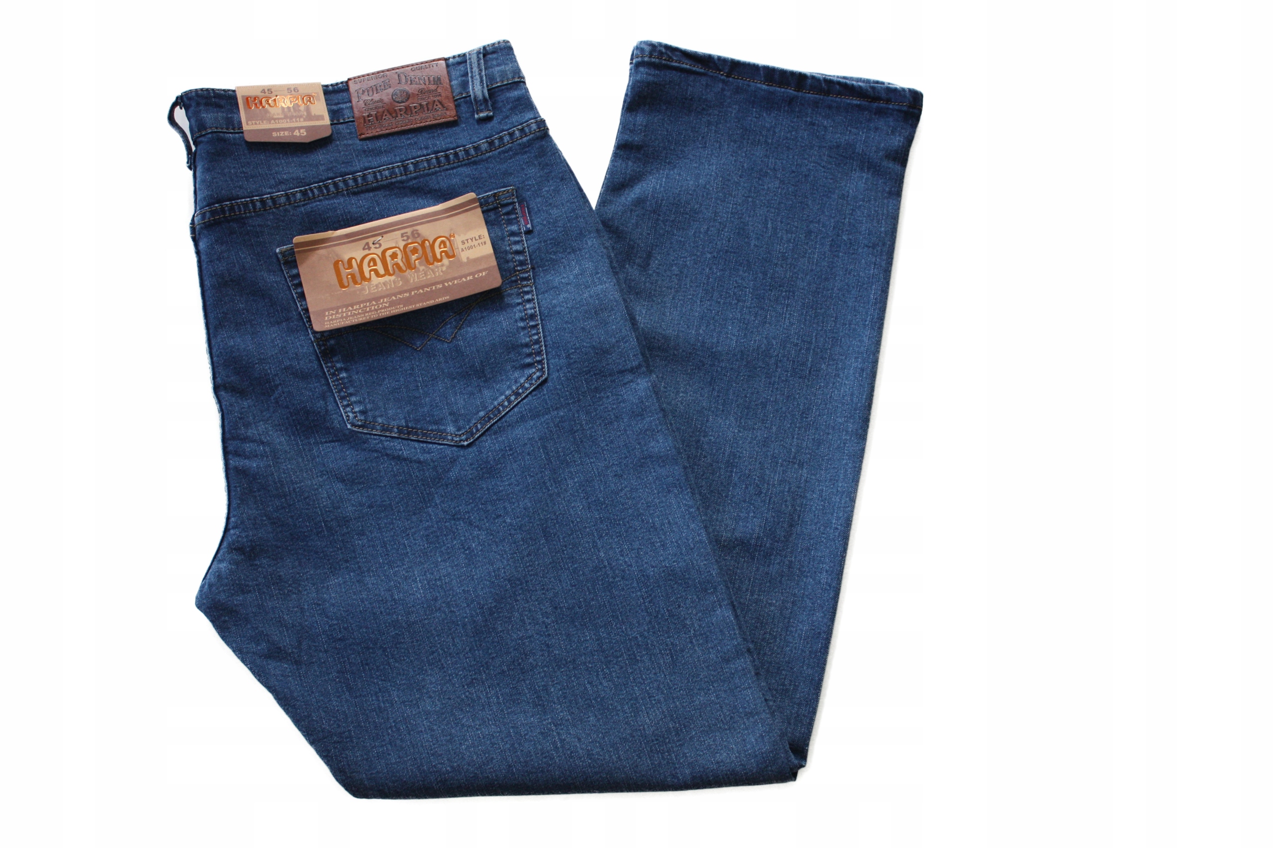 

Spodnie Męskie Jeans - Duże!!! W53 L32 Pas 144-146