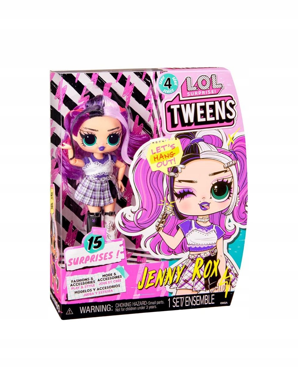 L.O.L. SURPRISE Lalka LOL Tweens "Jenny Rox" Seria 4 Minimalny wiek dziecka 4