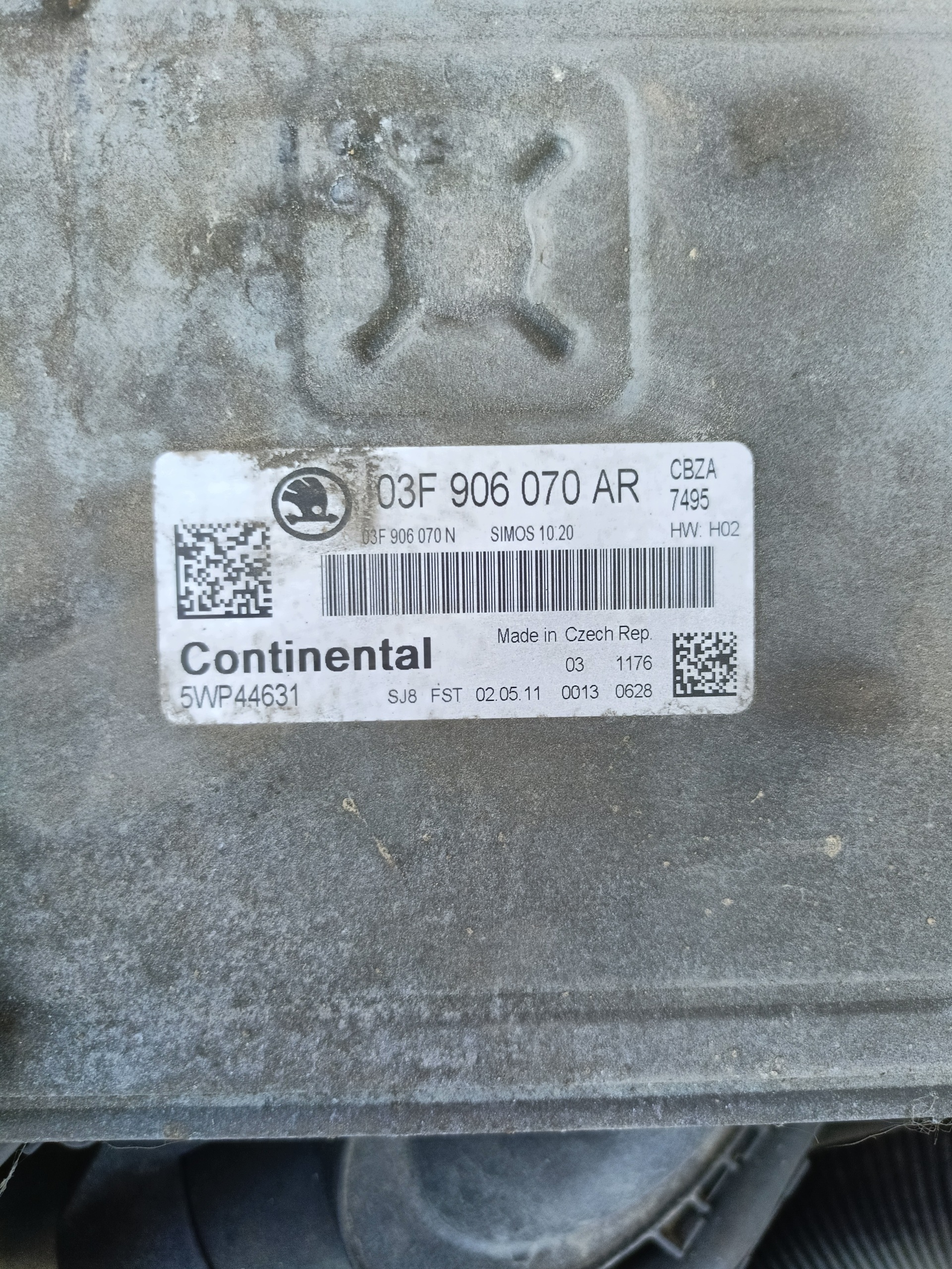 control unit of the engine Skoda Rumster 1.2TSI 03F906070AR