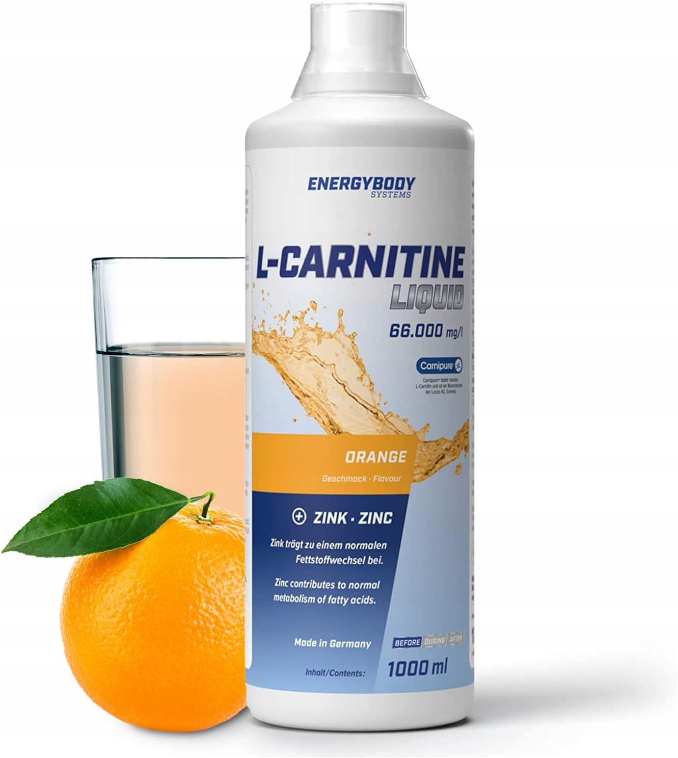 Energybody L-karnitin Zinek – tekutý