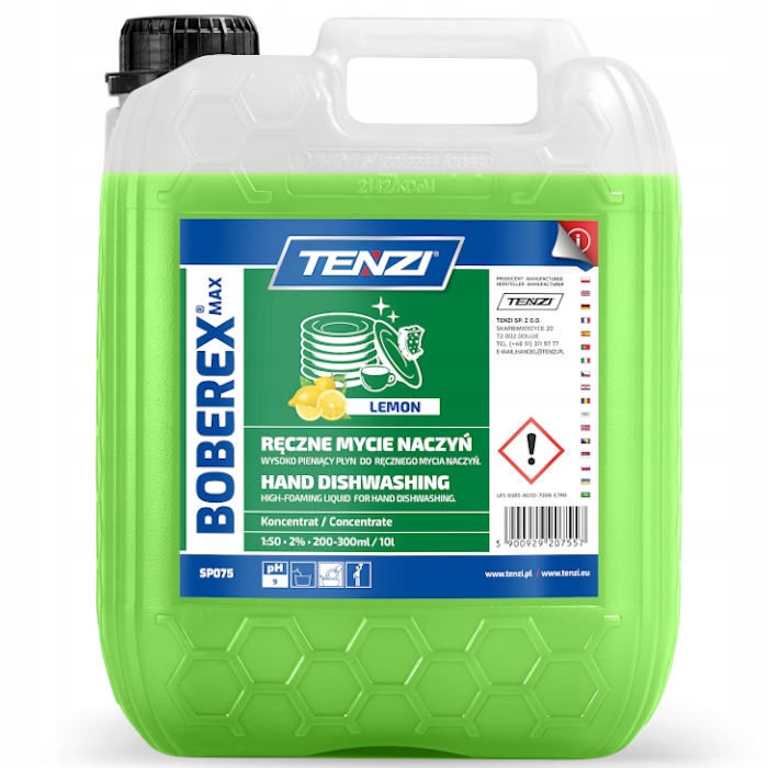 Levně Tenzi Boberex Max Lemon mycí prostředek na nádobí 5 l