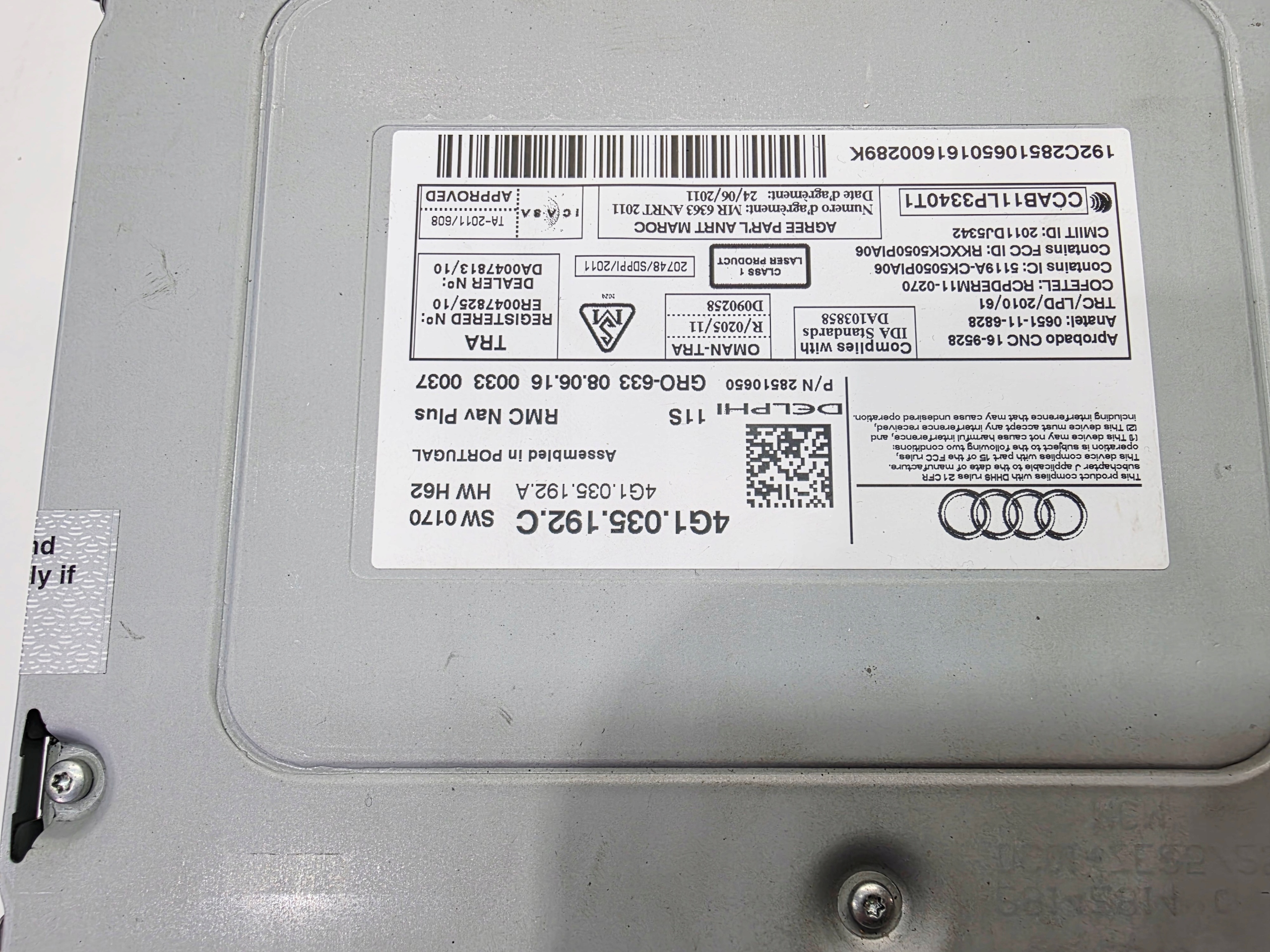 JEDNOSTKA MMI player AUDI A7 A6 C7 LIF 4G1035192C