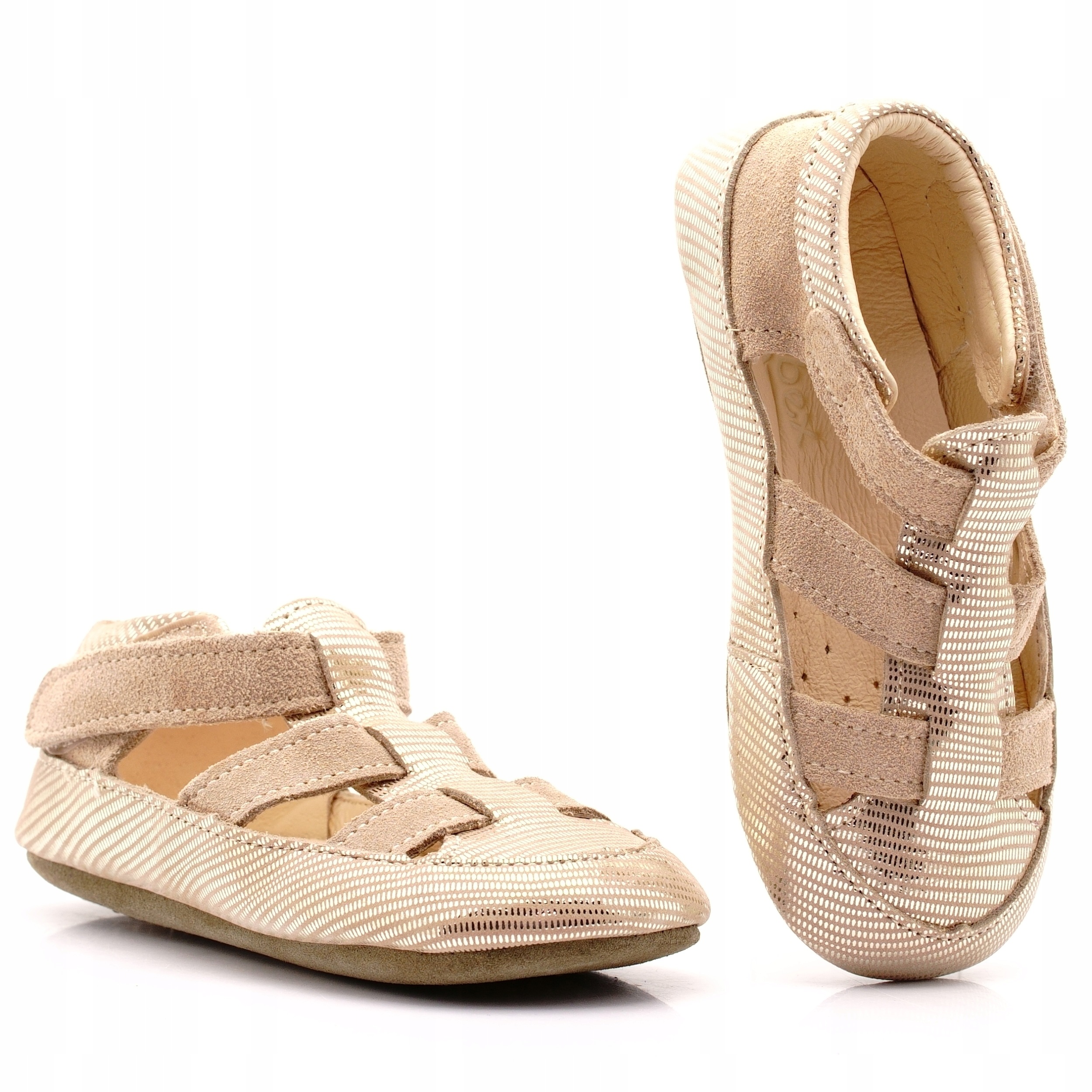Obex Barefoot Skórzane Kapcie Lekkie Pantofle Buty Dziecięce Isla 29