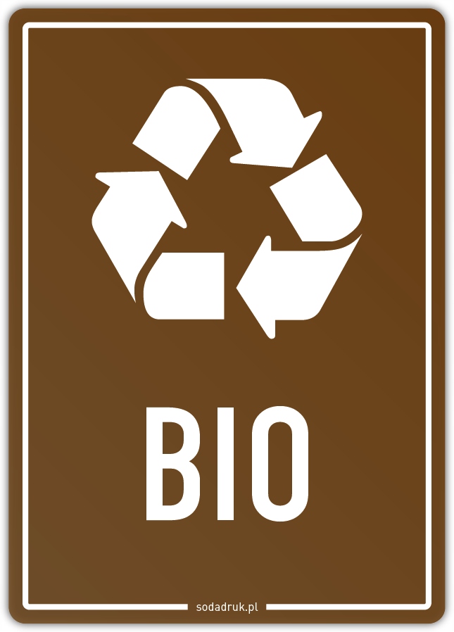 

Bio naklejka na kosz, segregacja odpadów, A6