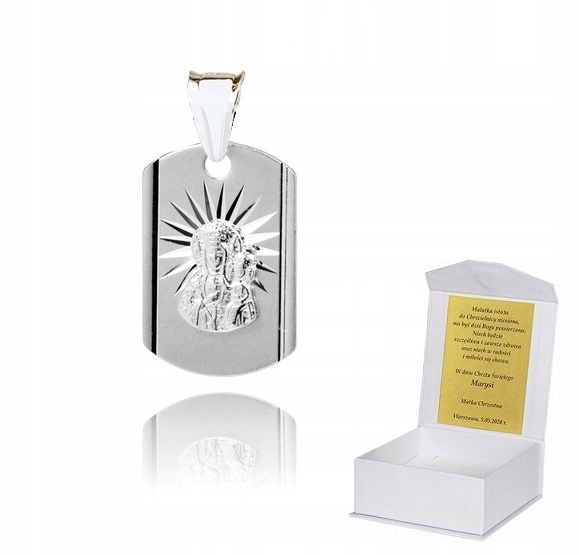 925 Stříbrný katolický medailon 925 1,96 g 2 cm M7