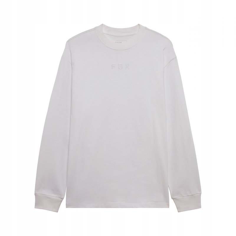 Tričko S Dlhým Rukávom Fox Wordmark Oversized Optická Biela M